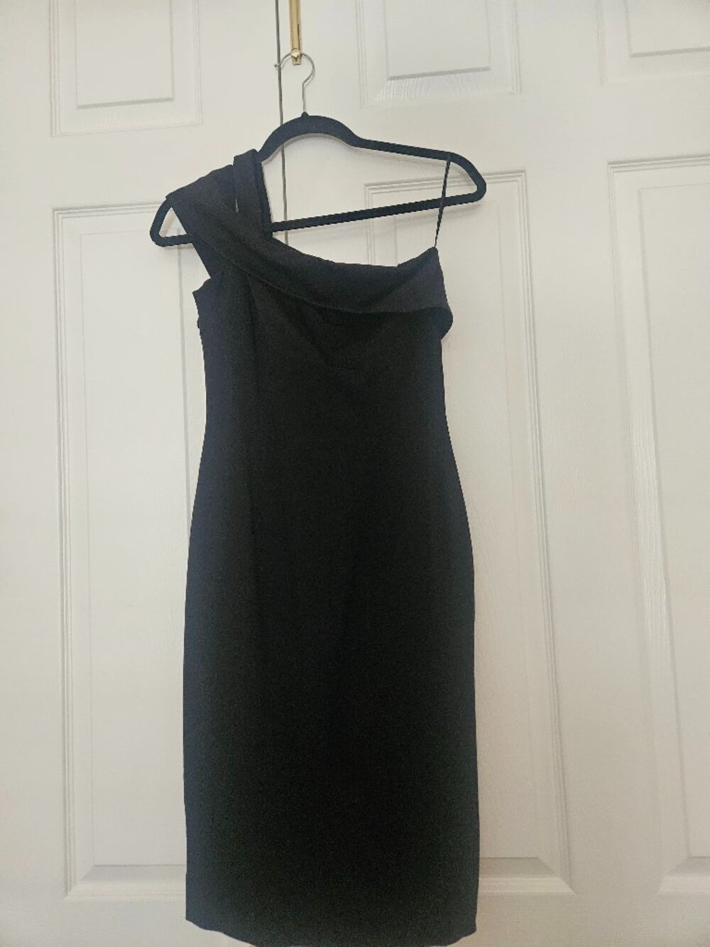 Nicholas Black one shoulder with cut out back cocktail dress